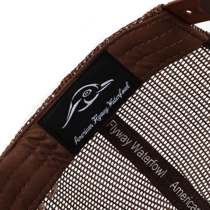 AF Waterfowl Specklebelly Pale Khaki & Brown 7 Panel Hat - Image 5