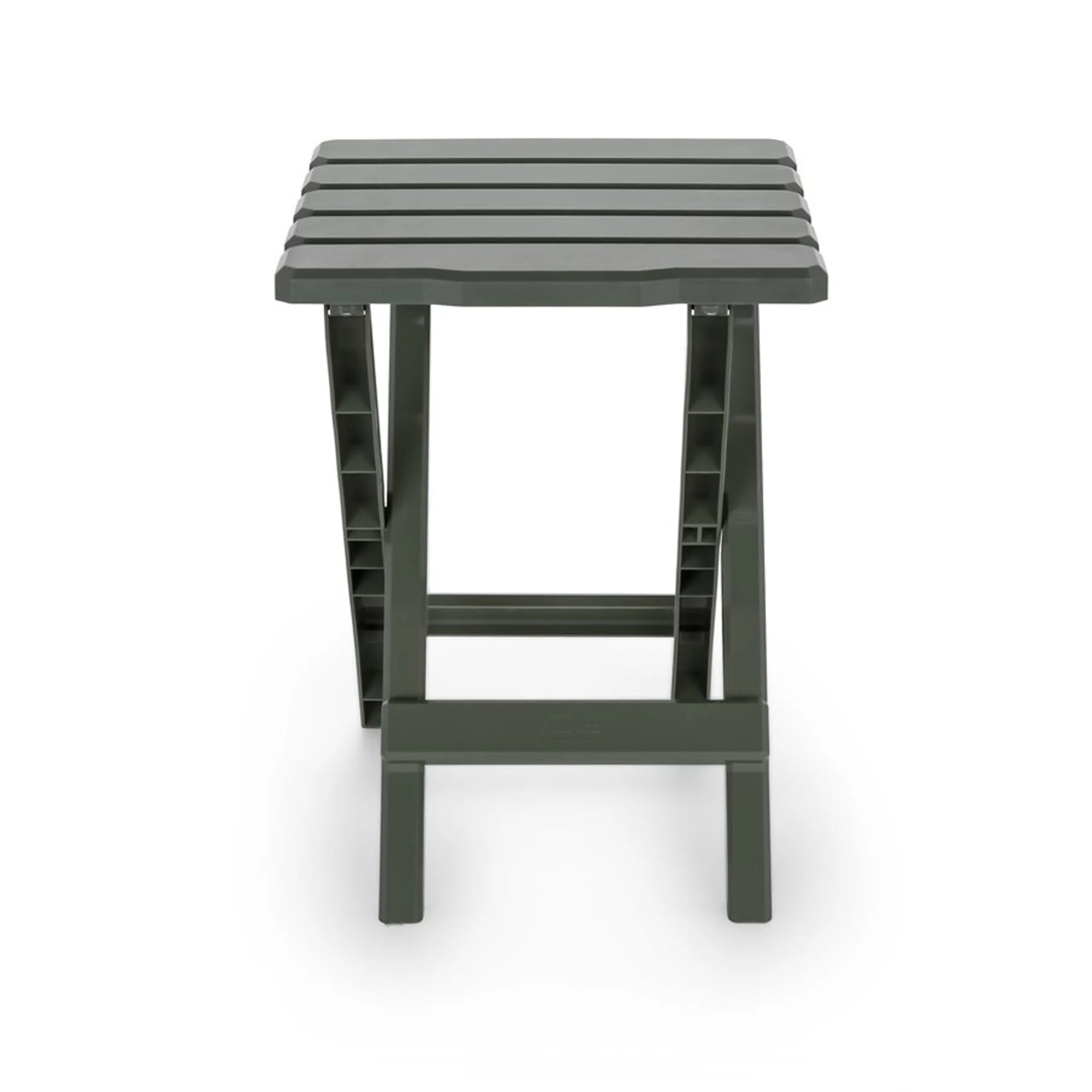 Camco Adirondack Outdoor Camping Small Plastic Folding Side Table, Sage (2 Pack) - Image 5