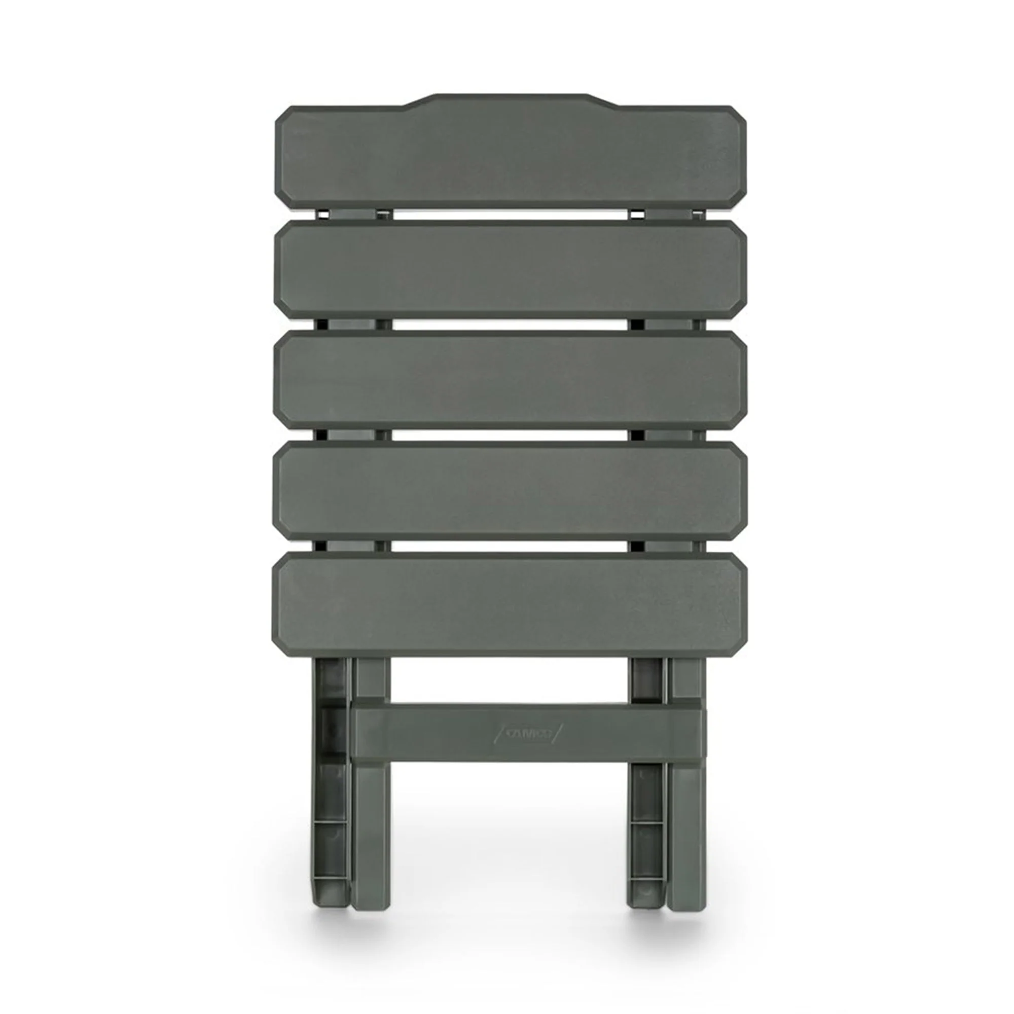 Camco Adirondack Portable Outdoor Camping Small Plastic Folding Side Table, Sage - Image 4