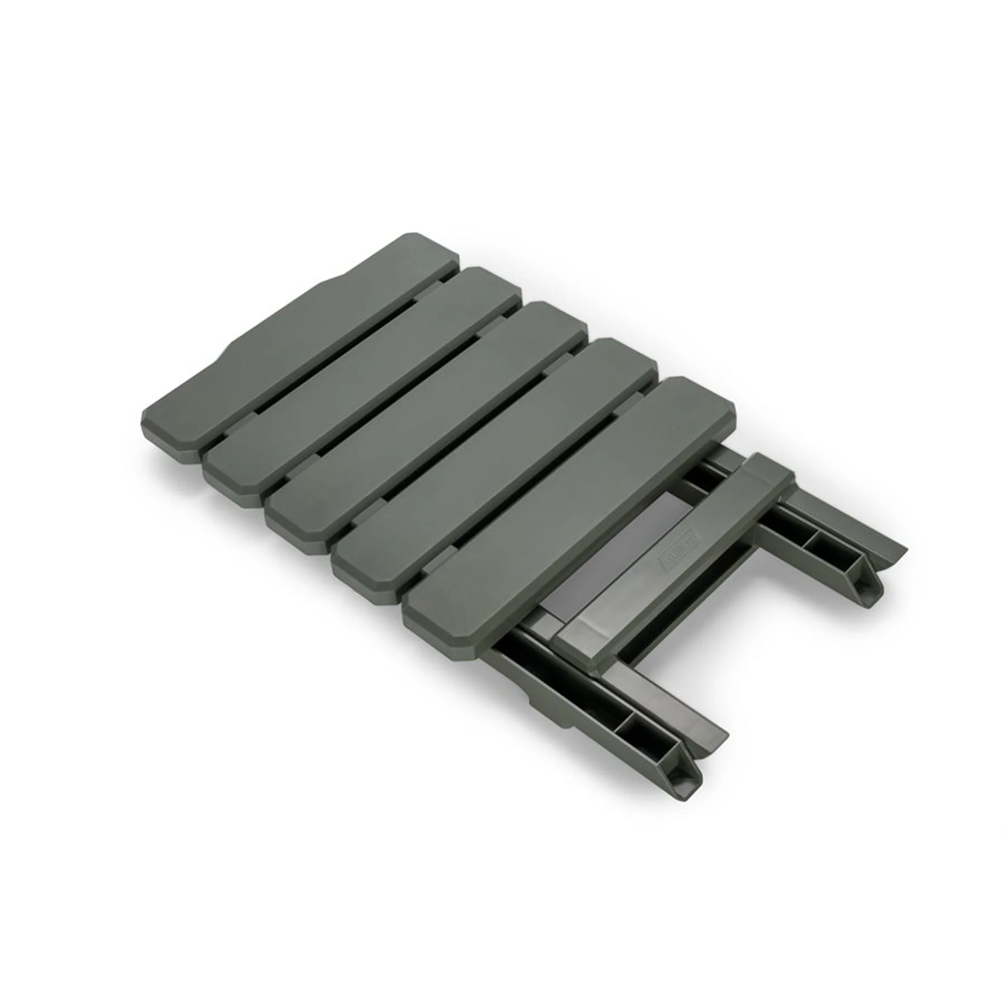 Camco Adirondack Portable Outdoor Camping Small Plastic Folding Side Table, Sage - Image 6