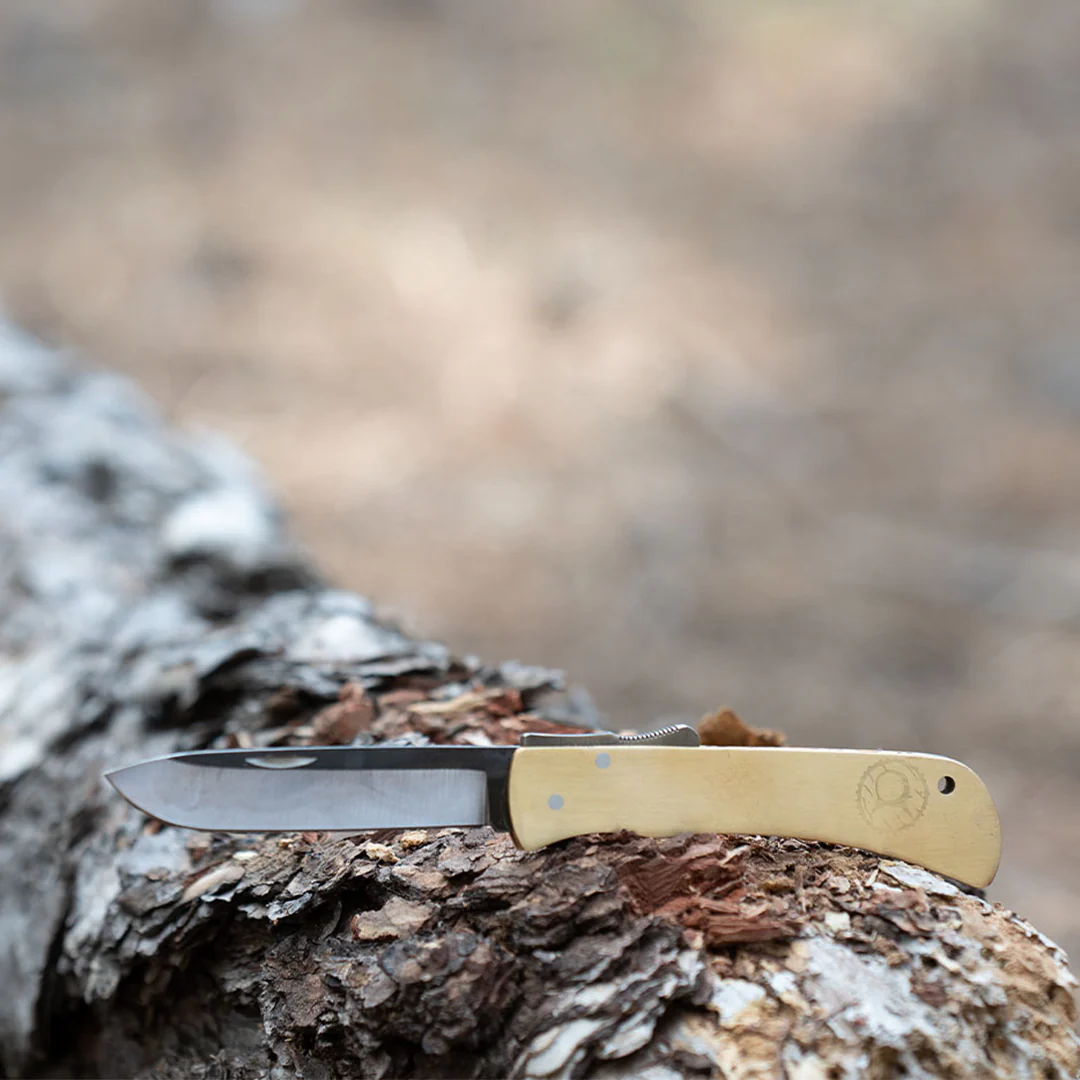 Kam Knife – PR77 - Brass Handle - Pocket Knife - Image 3