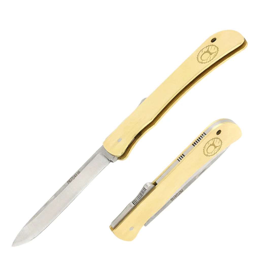 Kam Knife – PR77 - Brass Handle - Pocket Knife - Image 4
