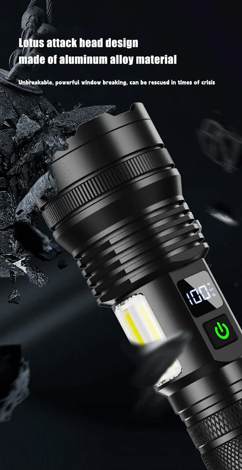 MUCITUP Muctac CHARGE Flashlight, 5000+ LMS, Zoomable, LED, USB, IP65, Aluminum Alloy - Image 13