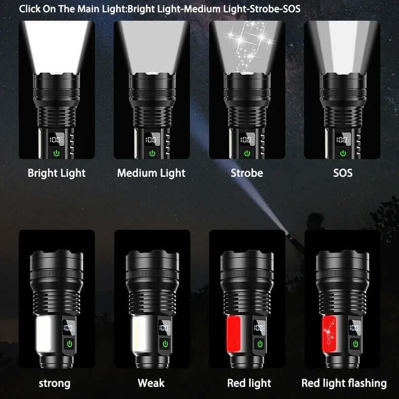 MUCITUP Muctac CHARGE Flashlight, 5000+ LMS, Zoomable, LED, USB, IP65, Aluminum Alloy - Image 8