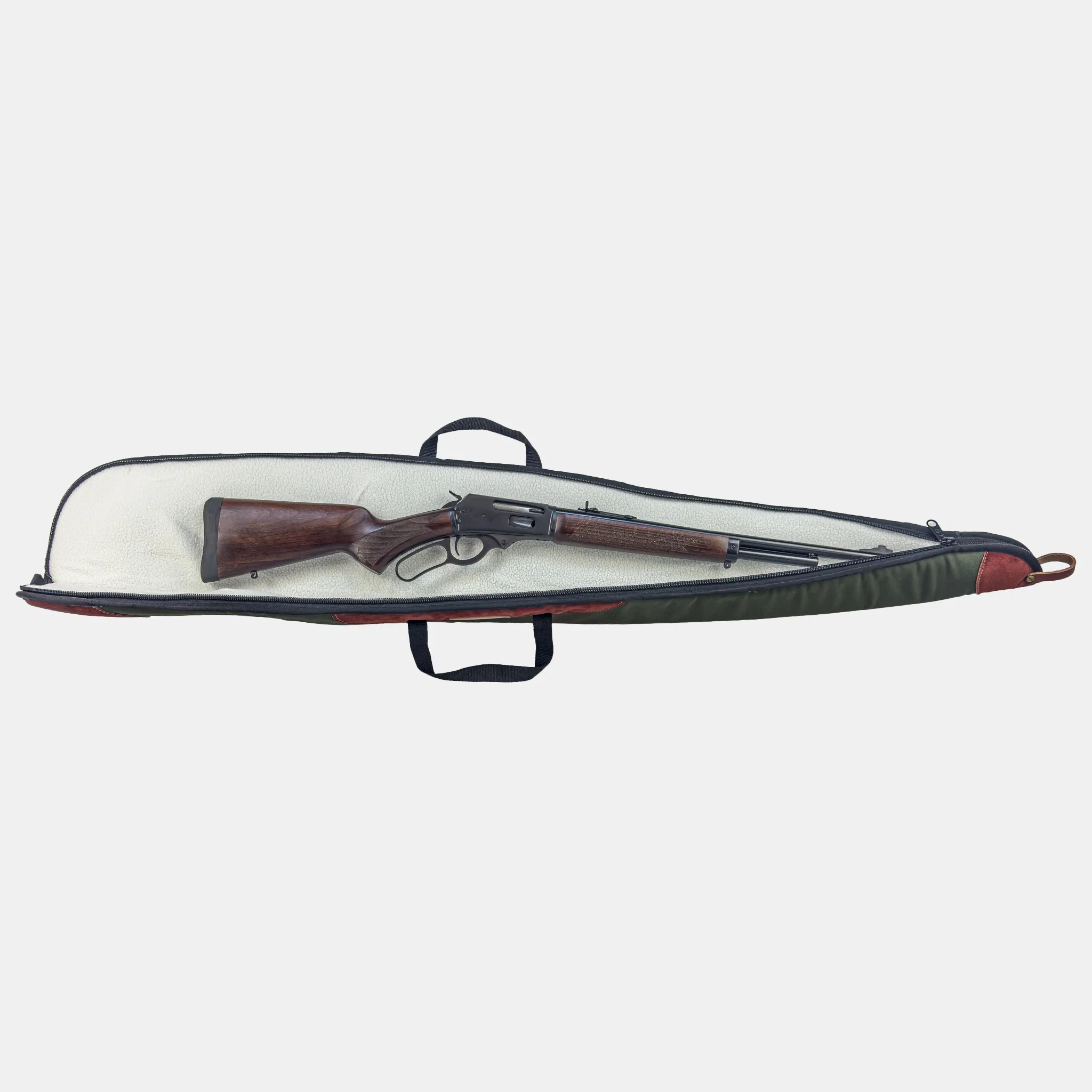 Hunter Suede & Canvas Long Gun Case - Image 10