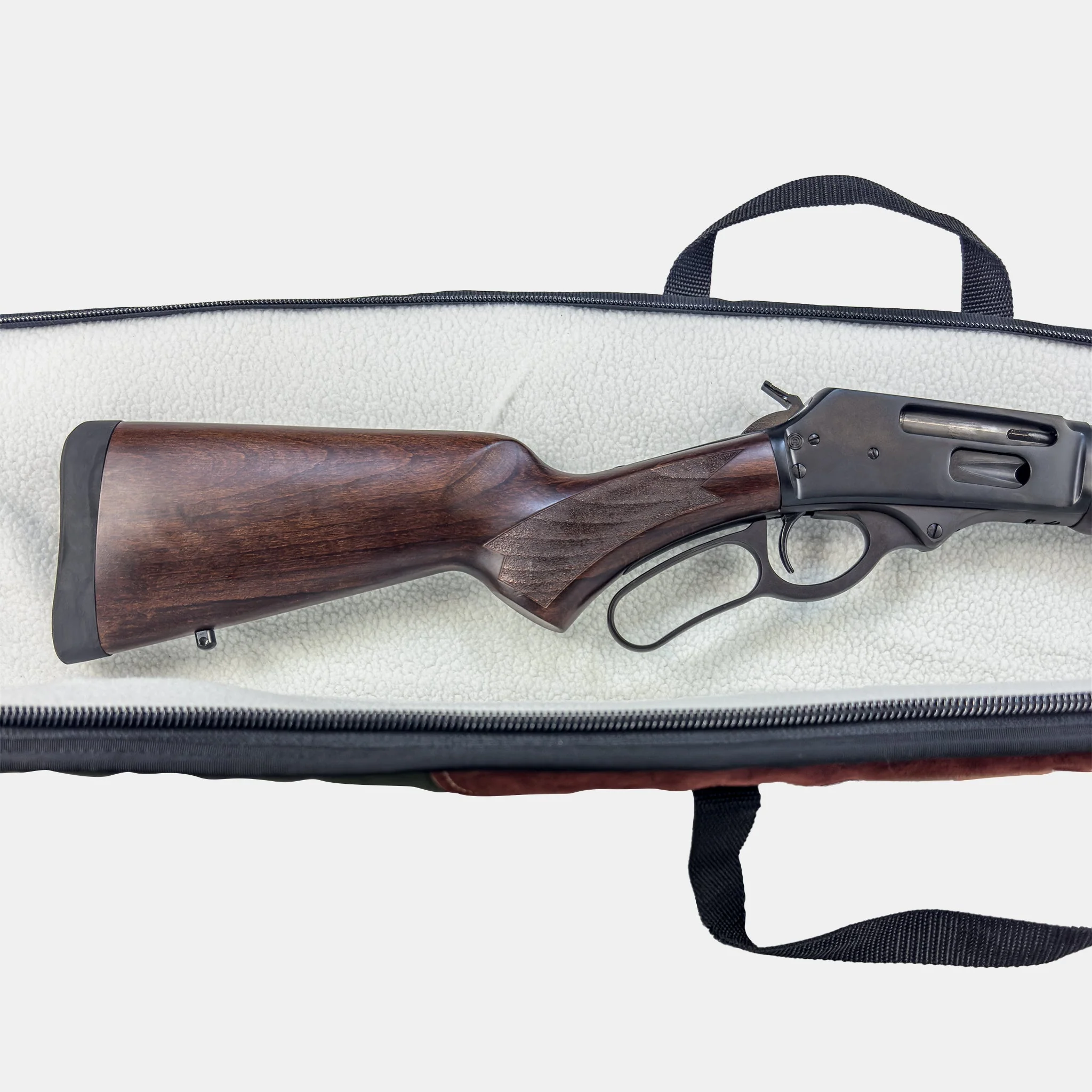 Hunter Suede & Canvas Long Gun Case - Image 12