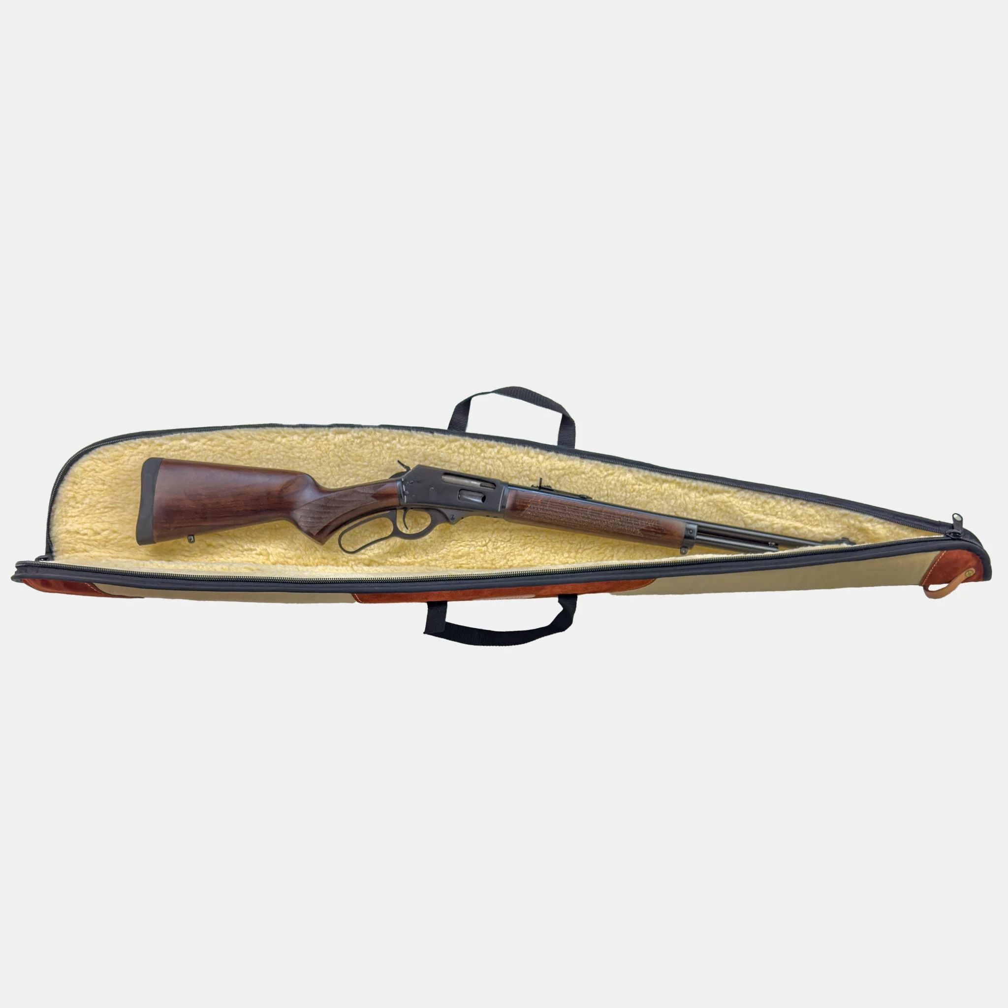 Hunter Suede & Canvas Long Gun Case - Image 6