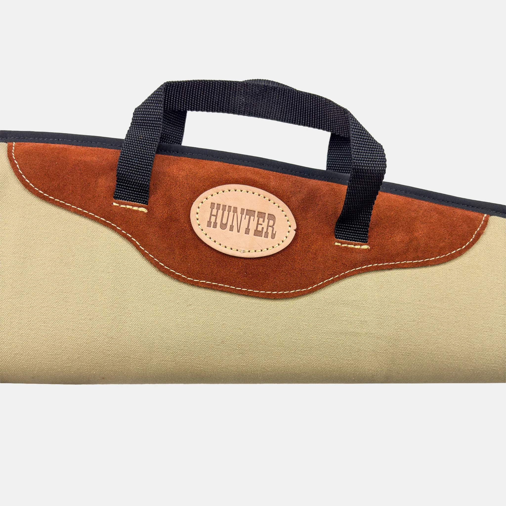 Hunter Suede & Canvas Long Gun Case - Image 7